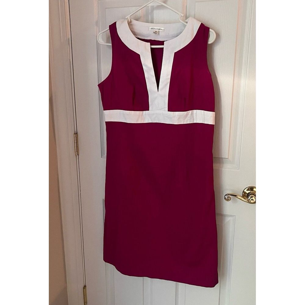 John Paul Richard‎ JPR Linen Sleeveless Shift Dress Pink Sz M